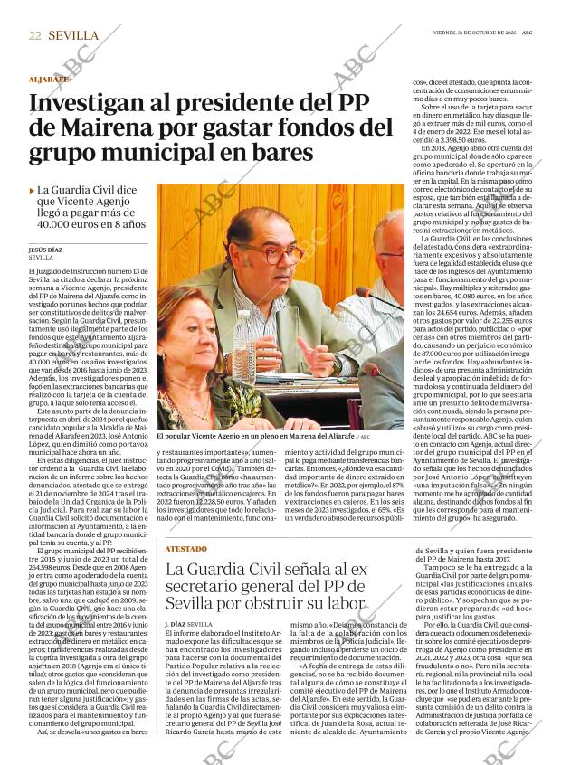 ABC SEVILLA 31-10-2025 página 22