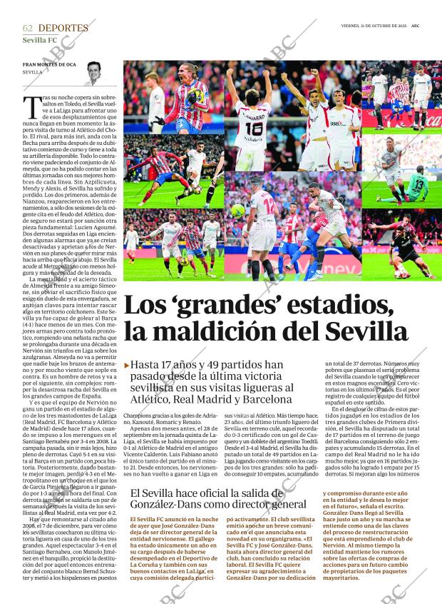 ABC SEVILLA 31-10-2025 página 62
