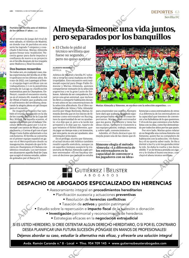 ABC SEVILLA 31-10-2025 página 63