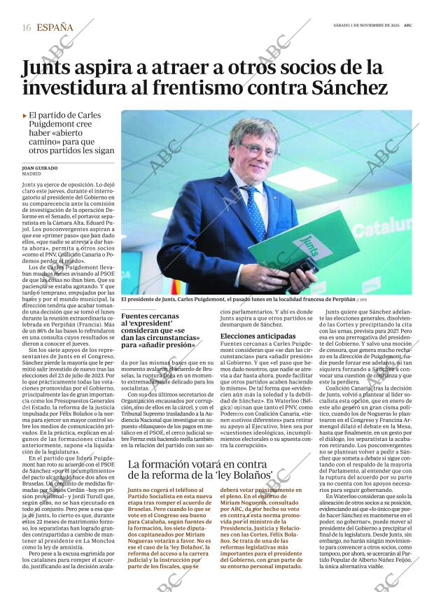 ABC MADRID 01-11-2025 página 16