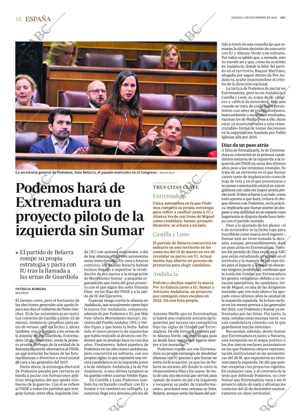 ABC MADRID 01-11-2025 página 18