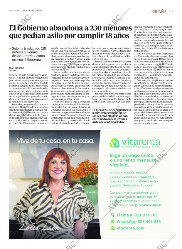 ABC MADRID 01-11-2025 página 19