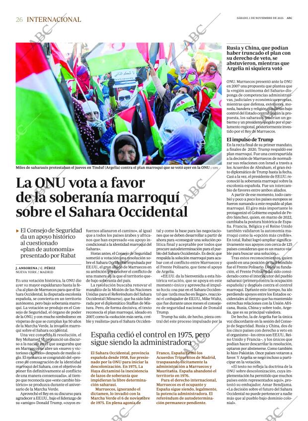 ABC MADRID 01-11-2025 página 26