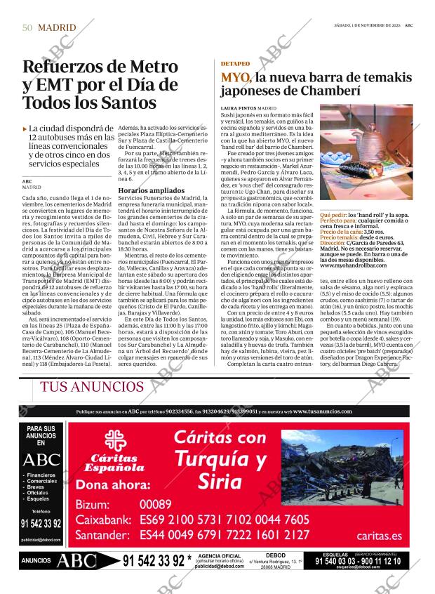 ABC MADRID 01-11-2025 página 50