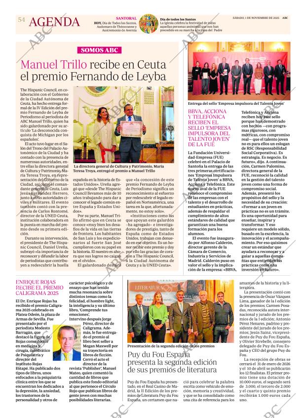 ABC MADRID 01-11-2025 página 54