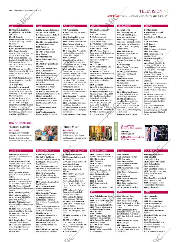 ABC MADRID 01-11-2025 página 71
