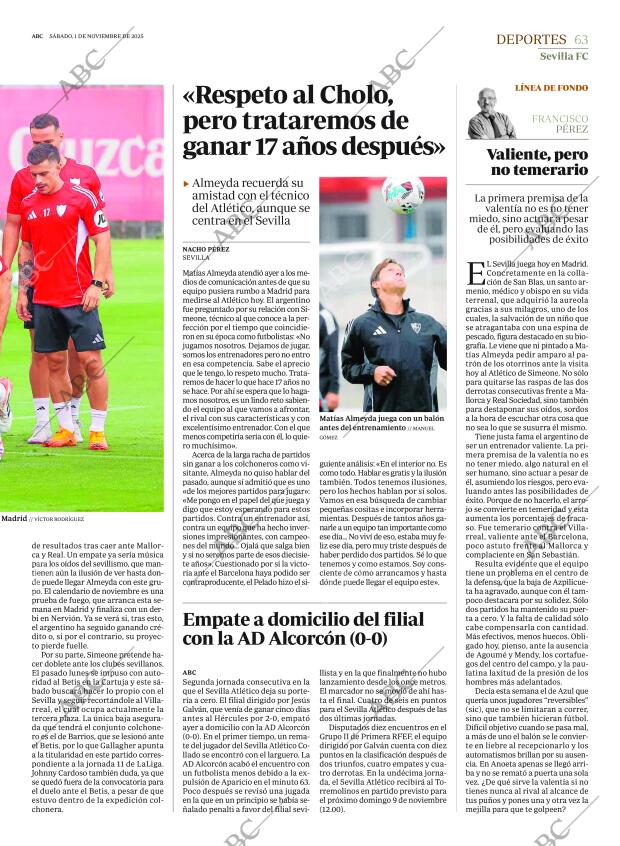 ABC SEVILLA 01-11-2025 página 63