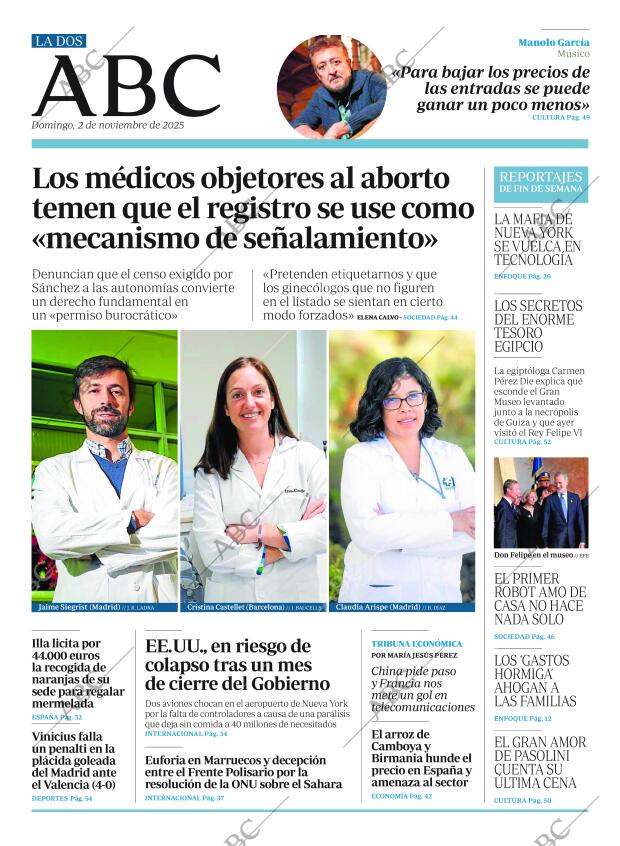 ABC MADRID 02-11-2025 página 2