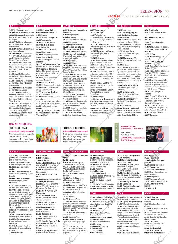 ABC MADRID 02-11-2025 página 77
