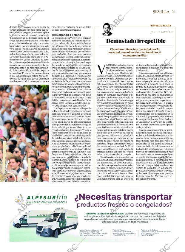 ABC SEVILLA 02-11-2025 página 21