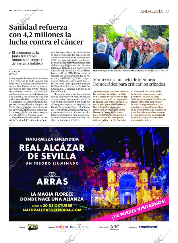 ABC SEVILLA 02-11-2025 página 33