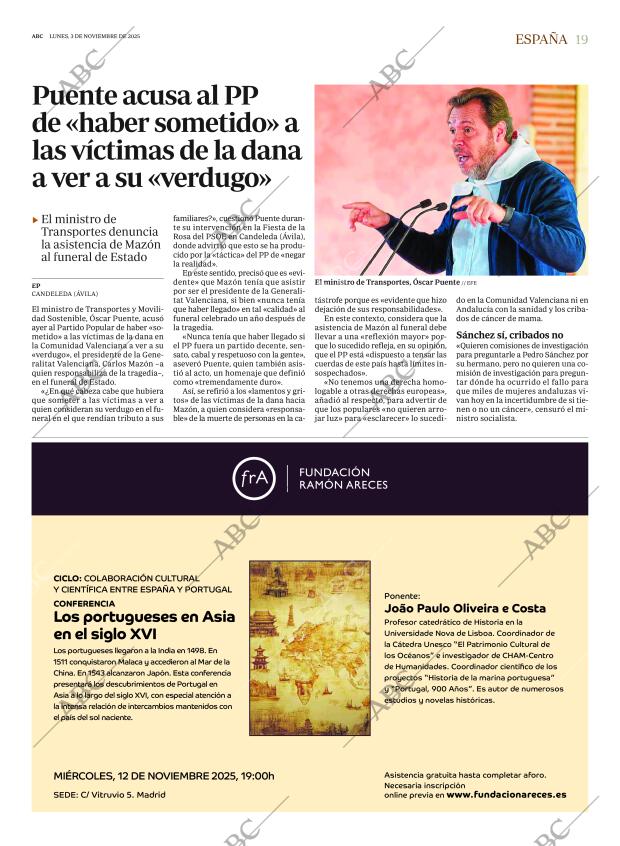 ABC MADRID 03-11-2025 página 19