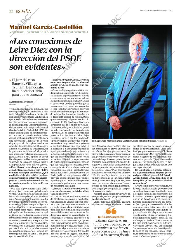 ABC MADRID 03-11-2025 página 22