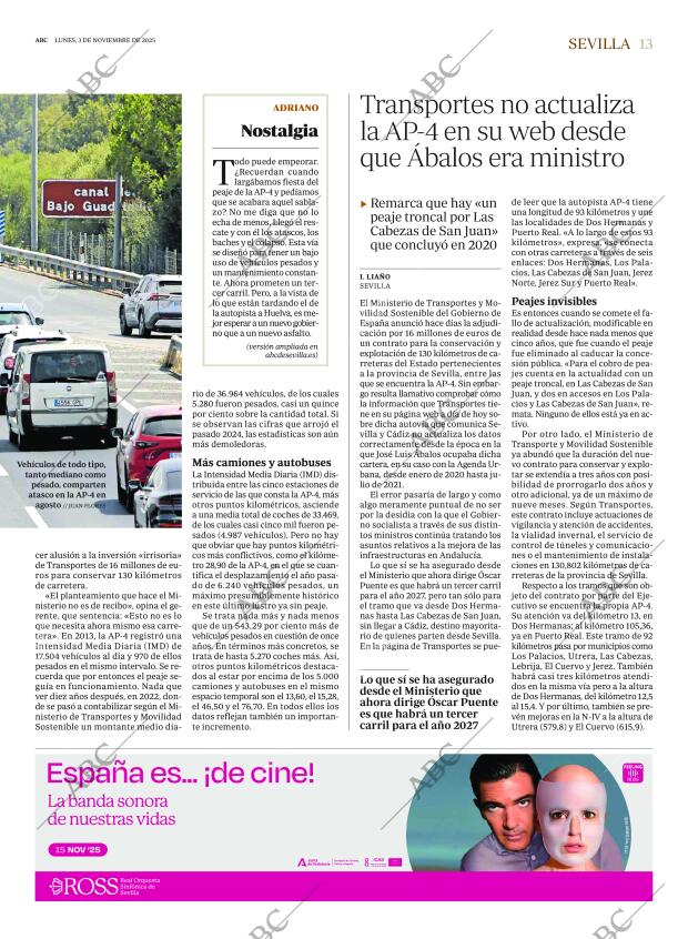 ABC SEVILLA 03-11-2025 página 13