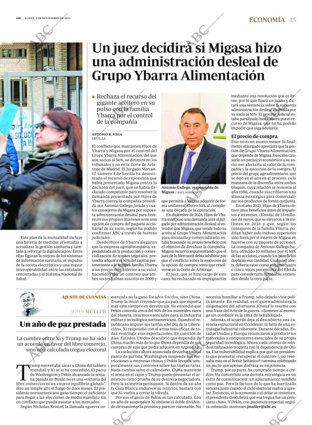 ABC SEVILLA 03-11-2025 página 45