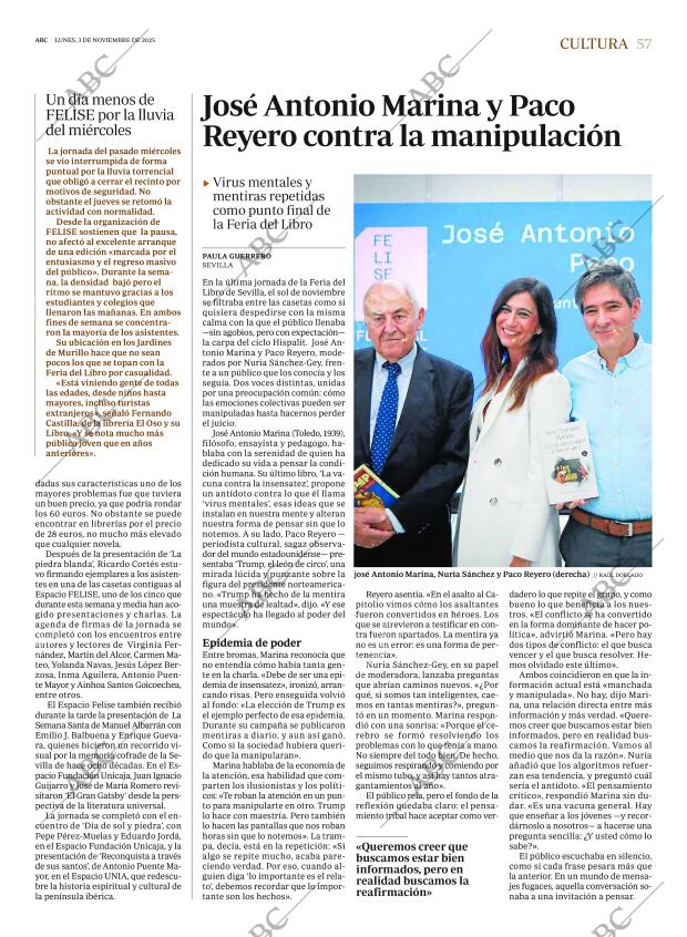 ABC SEVILLA 03-11-2025 página 57