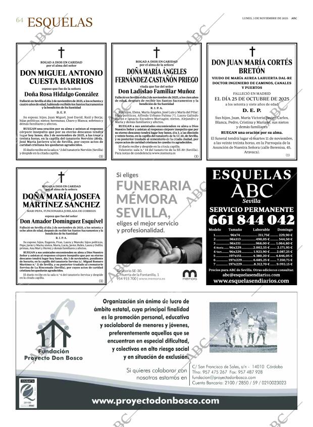 ABC SEVILLA 03-11-2025 página 64