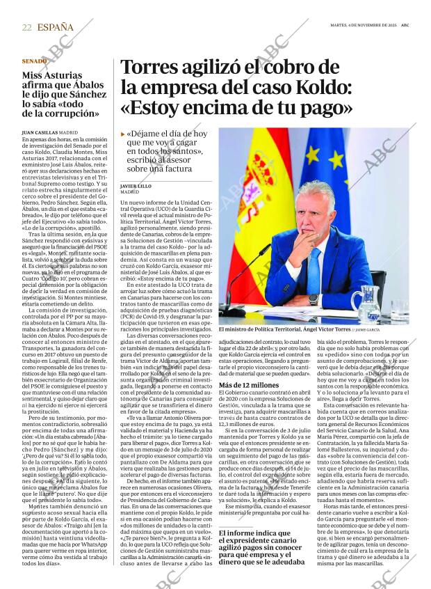 ABC MADRID 04-11-2025 página 22
