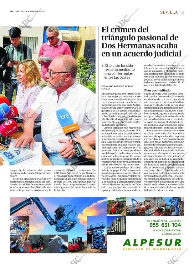 ABC SEVILLA 04-11-2025 página 15