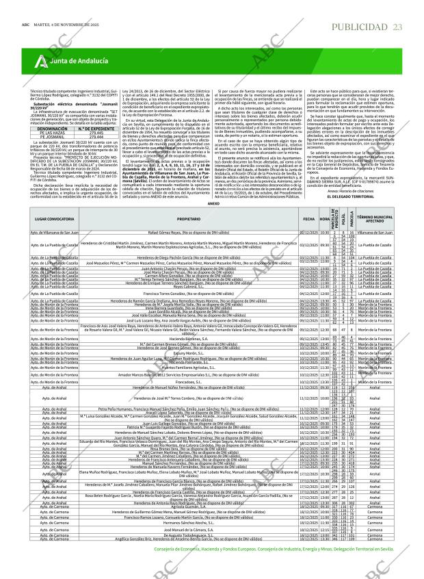 ABC SEVILLA 04-11-2025 página 23