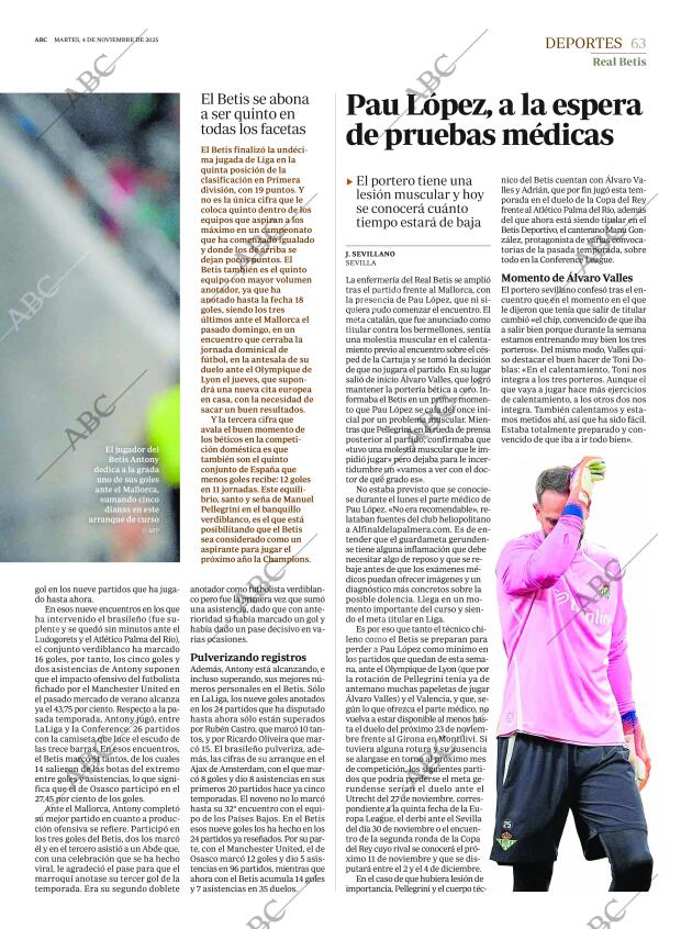 ABC SEVILLA 04-11-2025 página 63