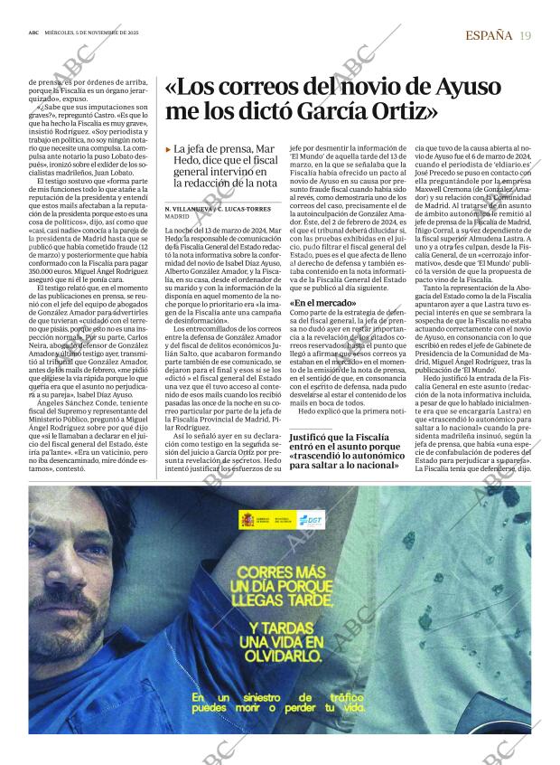 ABC MADRID 05-11-2025 página 19