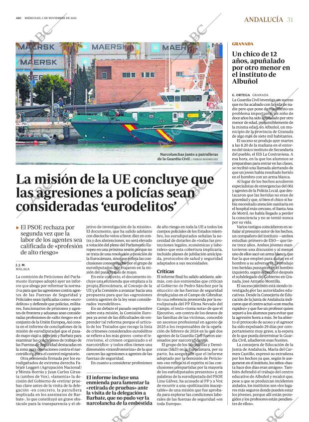 ABC SEVILLA 05-11-2025 página 31