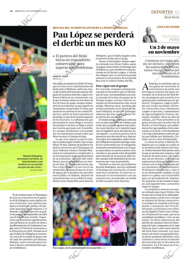 ABC SEVILLA 05-11-2025 página 63