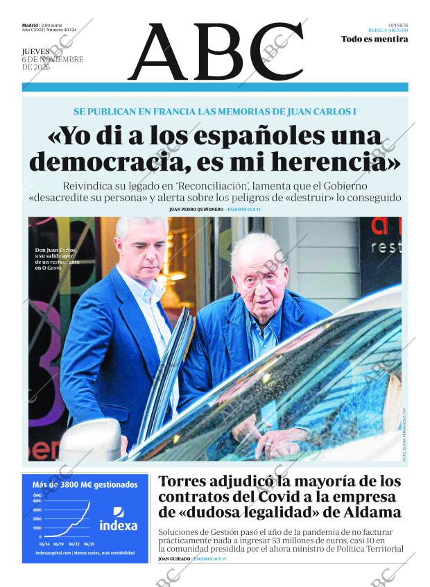 ABC MADRID 06-11-2025 página 1