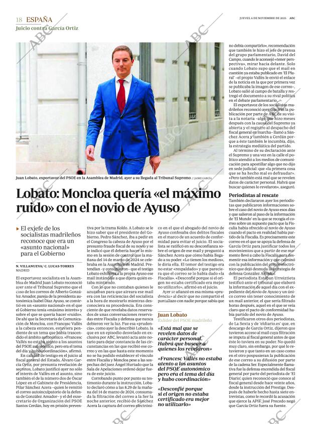 ABC MADRID 06-11-2025 página 18