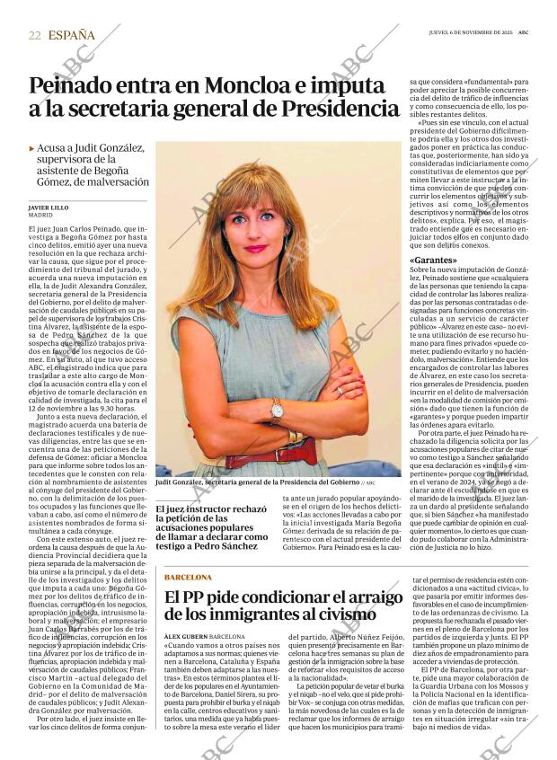 ABC MADRID 06-11-2025 página 22