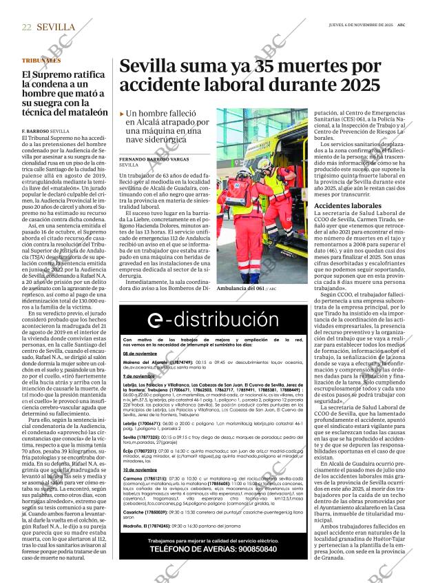 ABC SEVILLA 06-11-2025 página 22
