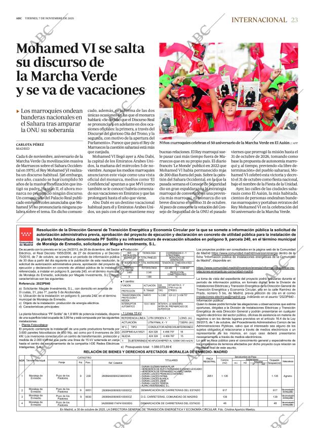 ABC MADRID 07-11-2025 página 23