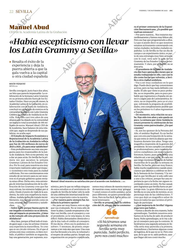 ABC SEVILLA 07-11-2025 página 22