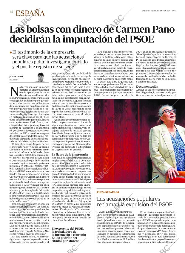 ABC MADRID 08-11-2025 página 14
