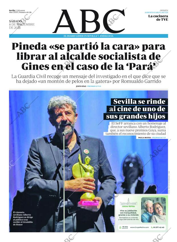 ABC SEVILLA 08-11-2025 página 1