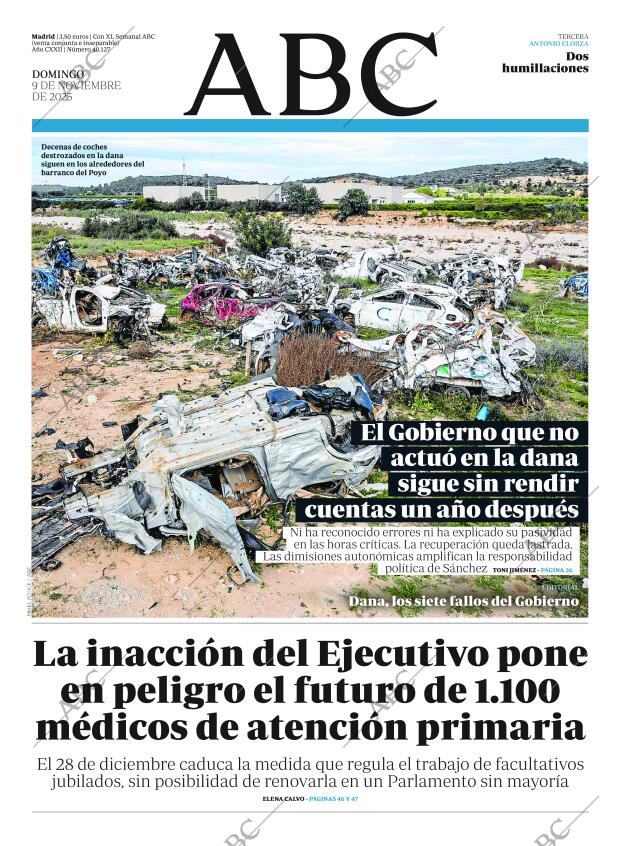 ABC MADRID 09-11-2025 página 1