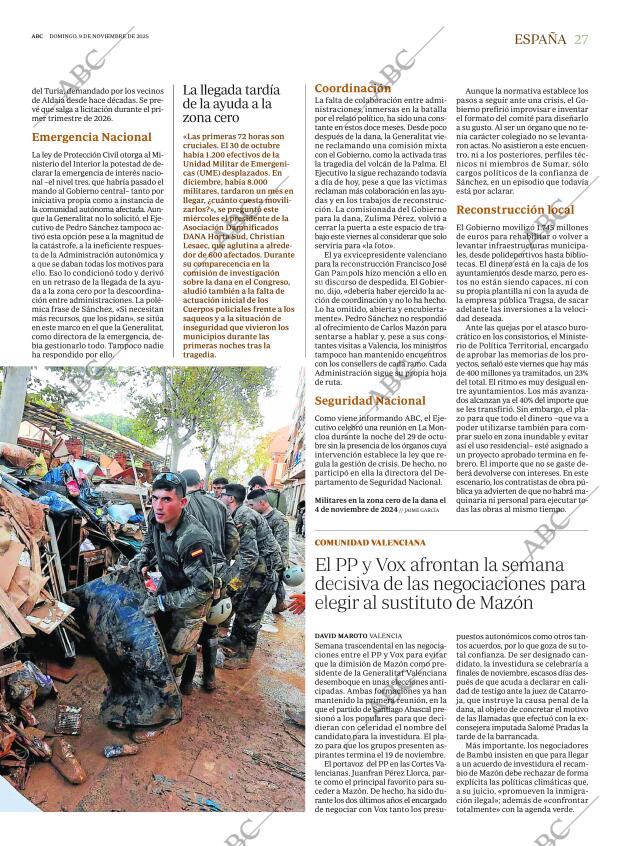 ABC MADRID 09-11-2025 página 27