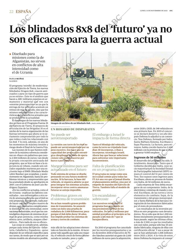 ABC MADRID 10-11-2025 página 22