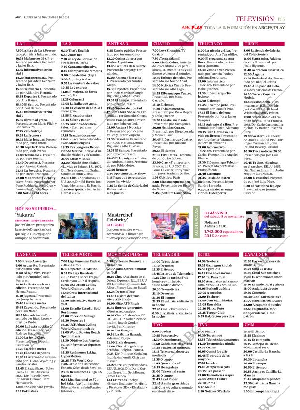 ABC MADRID 10-11-2025 página 63