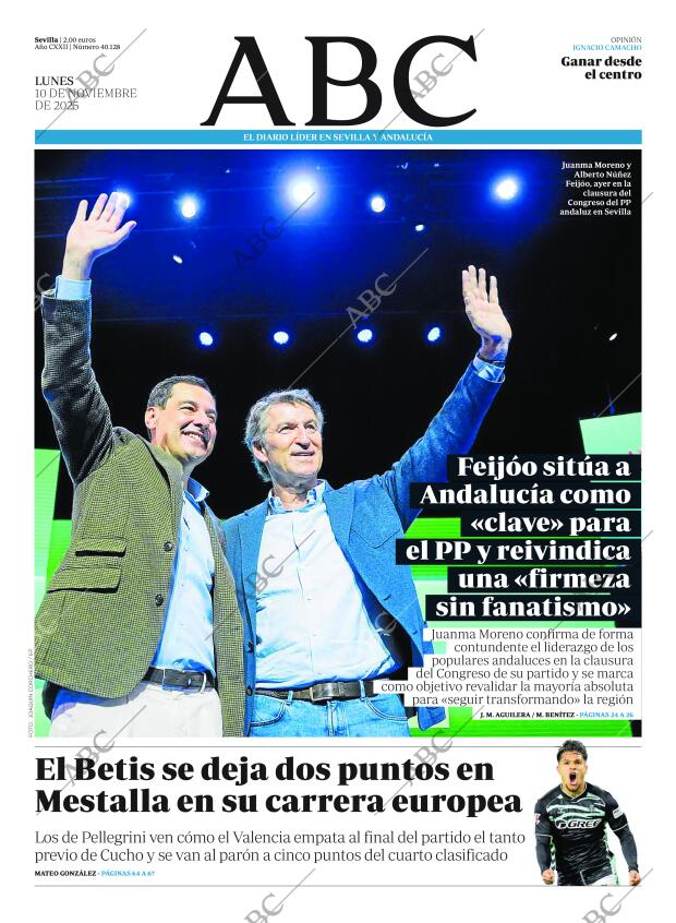 ABC SEVILLA 10-11-2025 página 1
