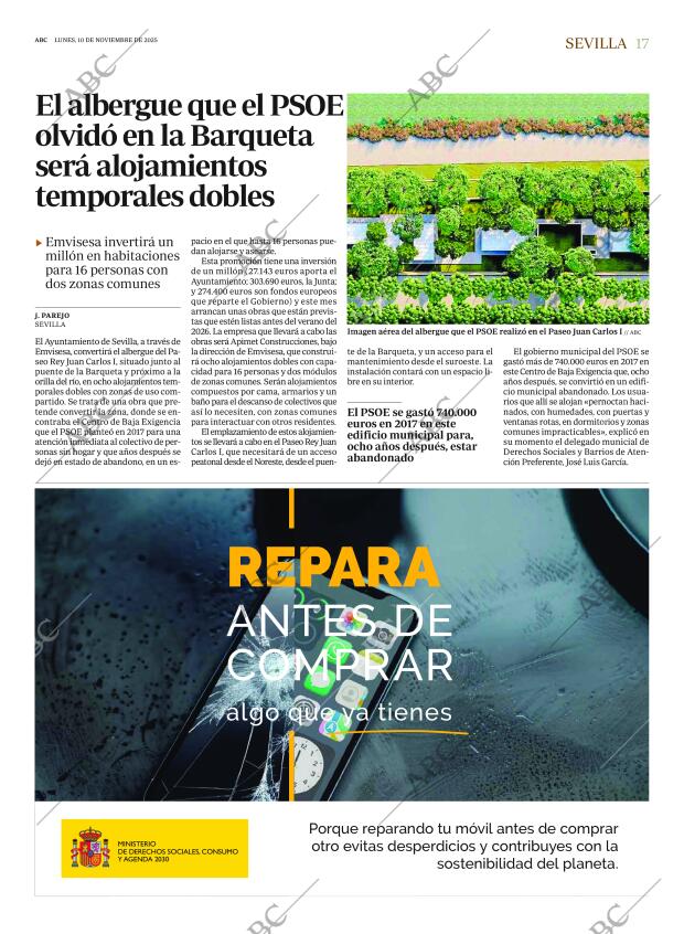 ABC SEVILLA 10-11-2025 página 17