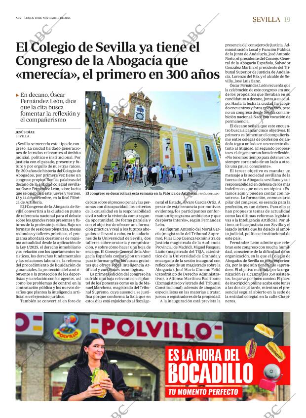 ABC SEVILLA 10-11-2025 página 19
