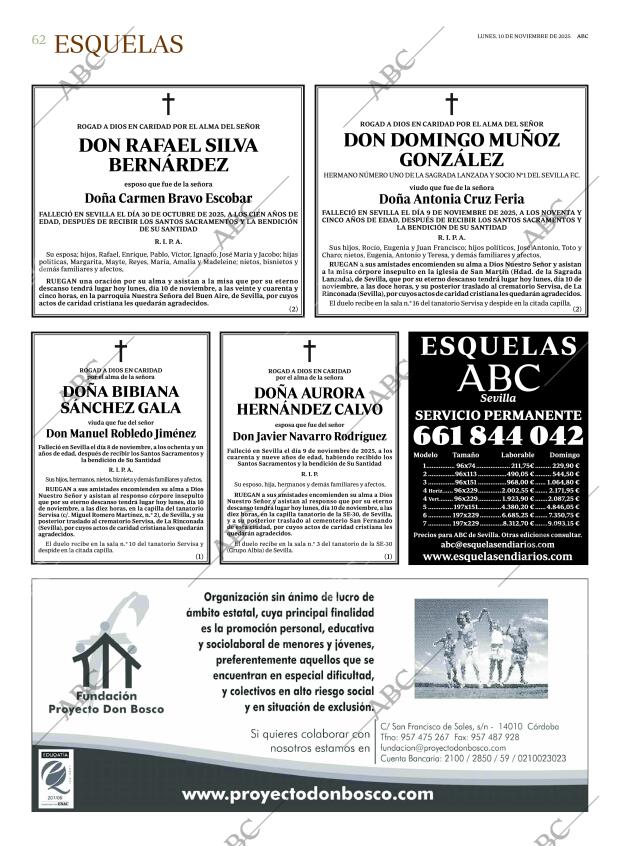 ABC SEVILLA 10-11-2025 página 62