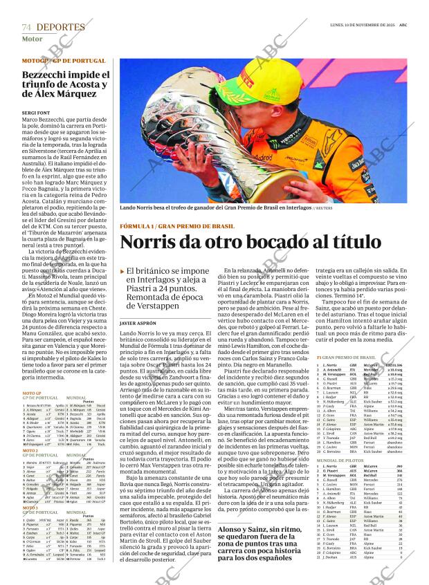 ABC SEVILLA 10-11-2025 página 74