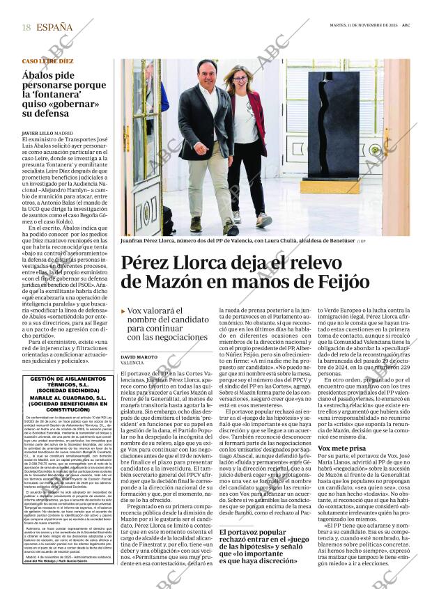 ABC MADRID 11-11-2025 página 18