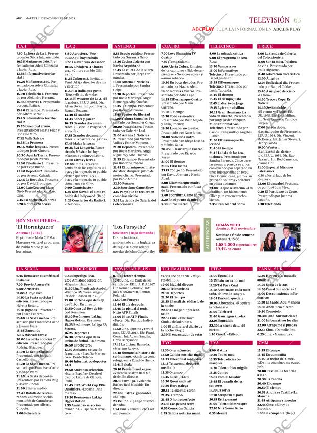 ABC MADRID 11-11-2025 página 63