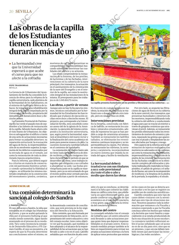 ABC SEVILLA 11-11-2025 página 20
