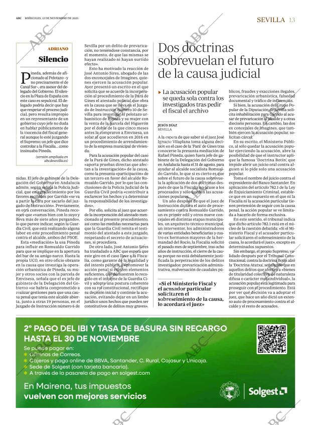 ABC SEVILLA 12-11-2025 página 13