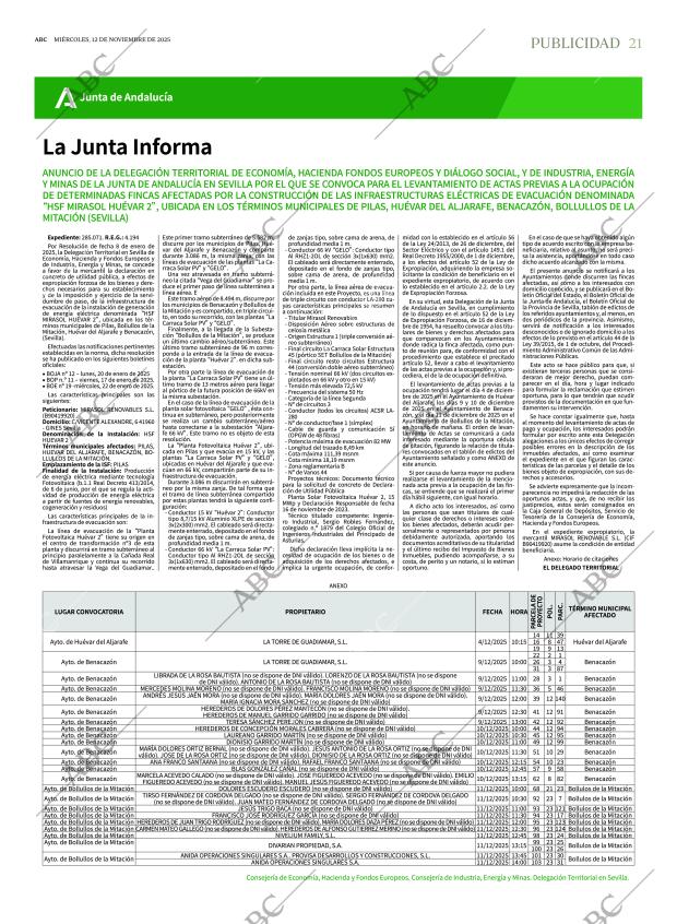 ABC SEVILLA 12-11-2025 página 21